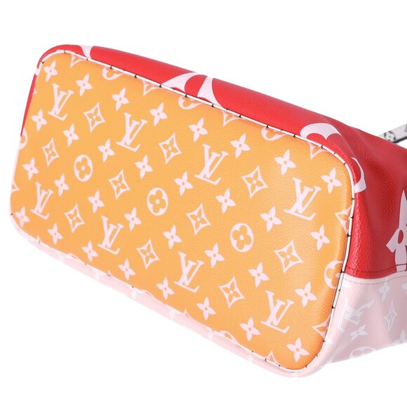 Louis Vuitton Neverfull MM Giant Monogram Tote Bag M44567 Rouge Pink - Picture 6 of 9